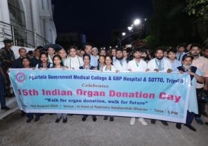 CM Saha Flags Off Walkathon, Urges Citizens to Embrace Organ Donation