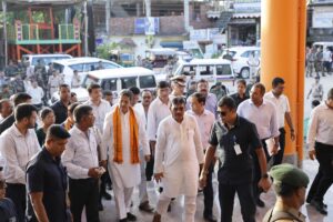 CM Reviews Preparations at Mata Tripura Sundari Temple Before PM’s Visit