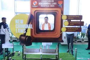 CM Manik Saha: Tripura Sets Example with Exhibition on New Justice Laws