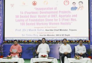 CM Manik Saha Inaugurates 14 Projects, Lays Foundations for 5 New Social Welfare Schemes