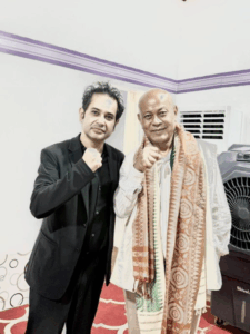 Two Tigers in One Frame — Bubagra Pradyot Bikram Manikya with Hagrama Mohilary (BPF chief and the newly elected Chief Executive Member of the Bodoland Territorial Council) after his oath-taking ceremony today at Kokrajhar