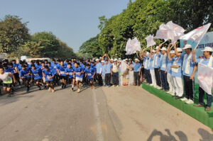 AIDS Control Society Organized Run for Red Ribbon at Agartala on Oct 25