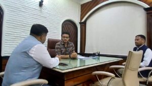 Tourism Minister Sushanta meets Sourav Ganguly