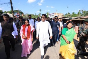 Tripura CM Visits Shantirbazar