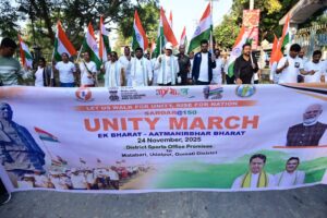 Pranajit Leads Udaipur Unity March Honouring Sardar Patel’s 150th Anniversary