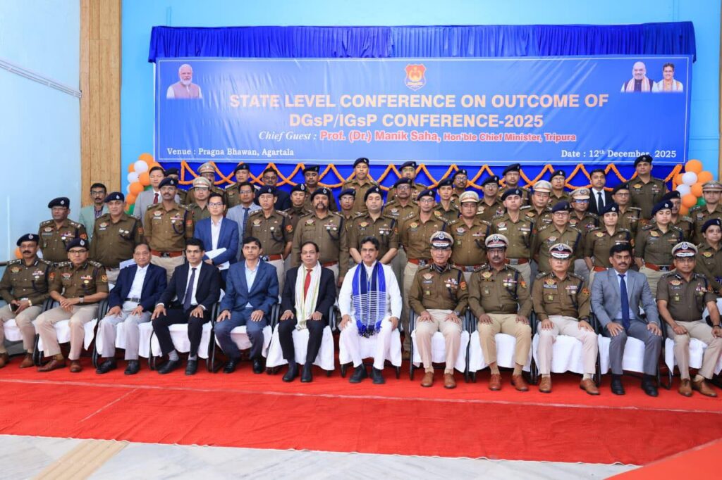 CM Manik Saha Reviews Internal Security Reforms in Tripura