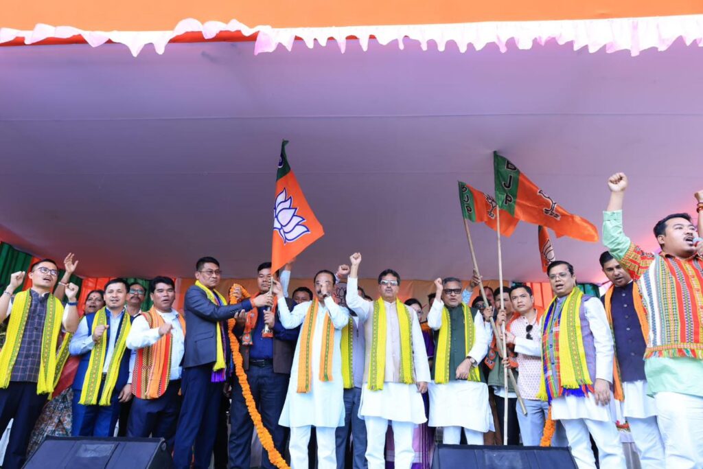 CM Dr. Saha inducts 5,050 tribal voters into BJP