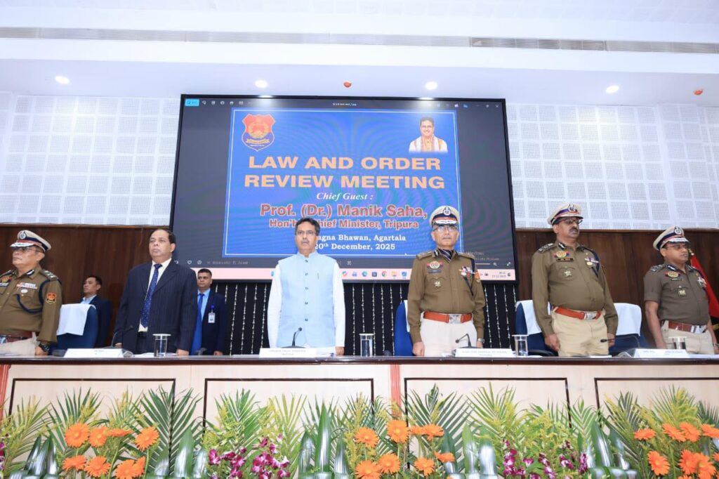 CM Saha Highlights Zero Tolerance on Crime and Drugs in Tripura 2025