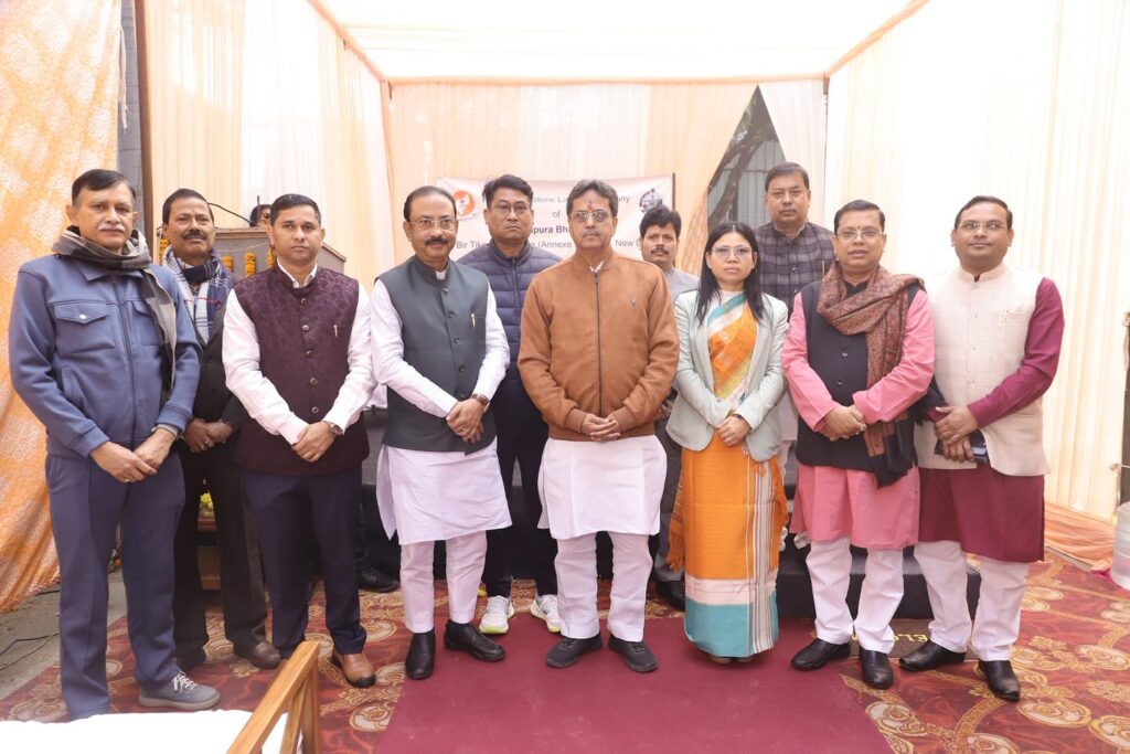 Leaders Attend Foundation Stone Laying of Tripura Bhavan Extension