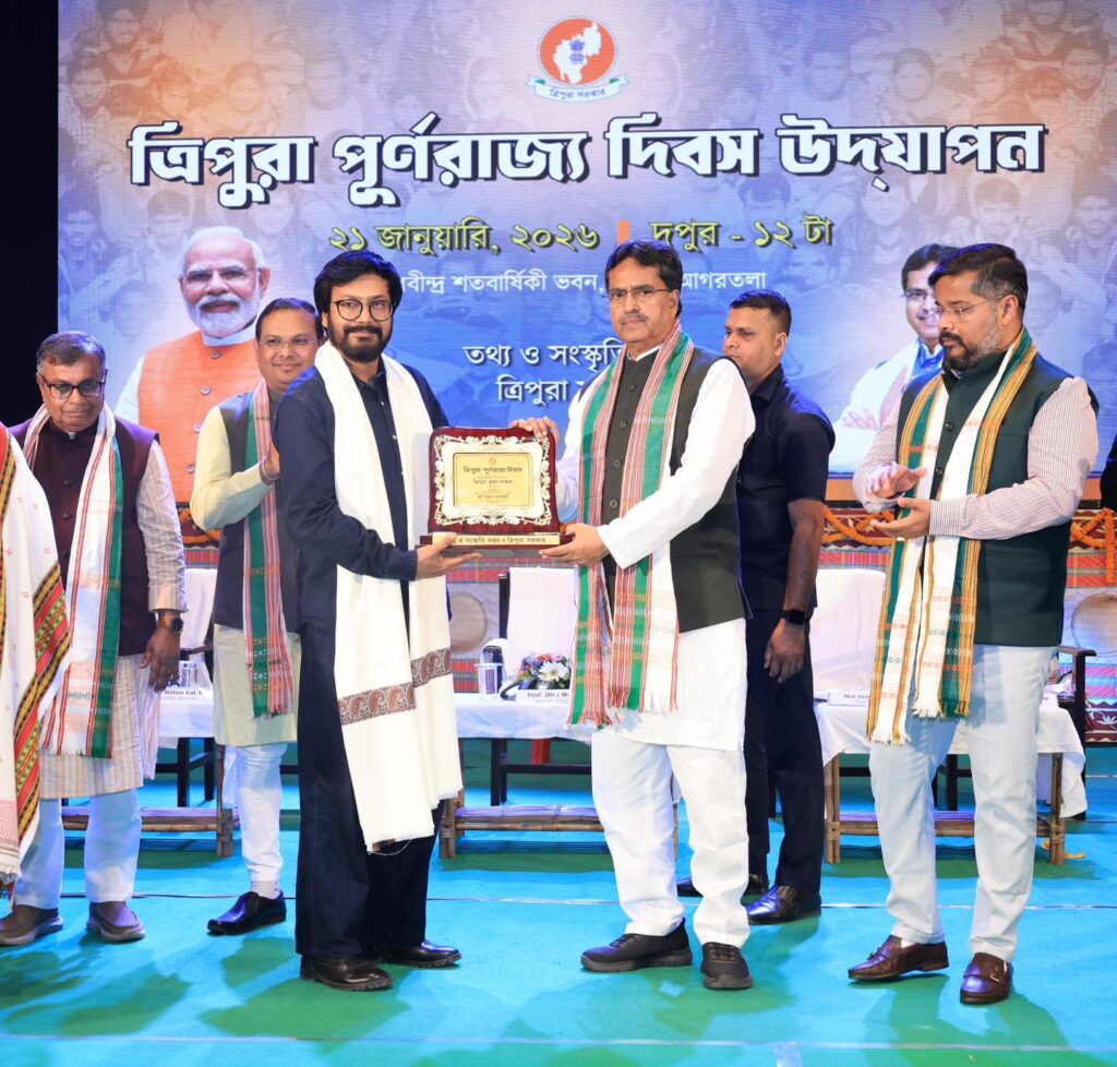 Tripura Bhushan conferred on acclaimed director Biplab Goswami