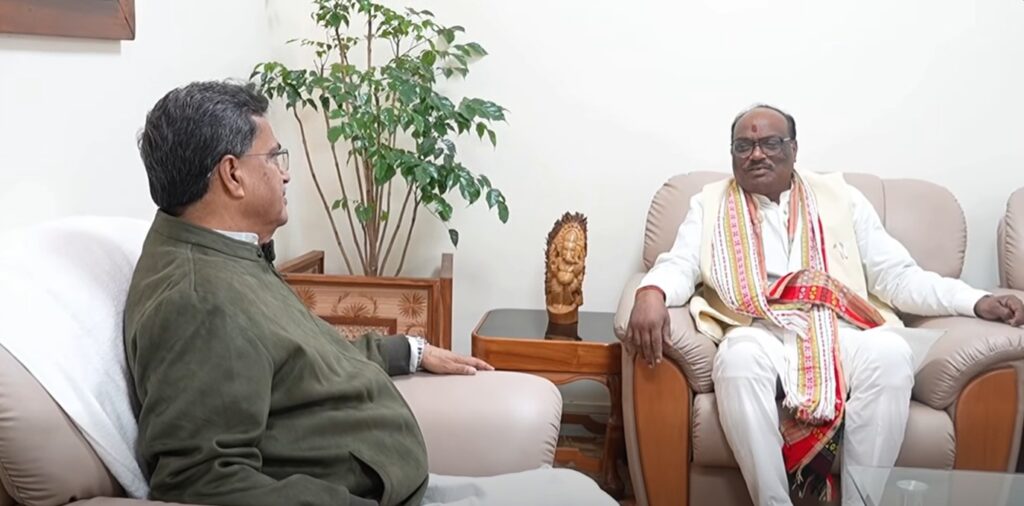 Union Minister paid a courtesy call on Chief Minister Dr. Manik Saha at the Civil Secretariat