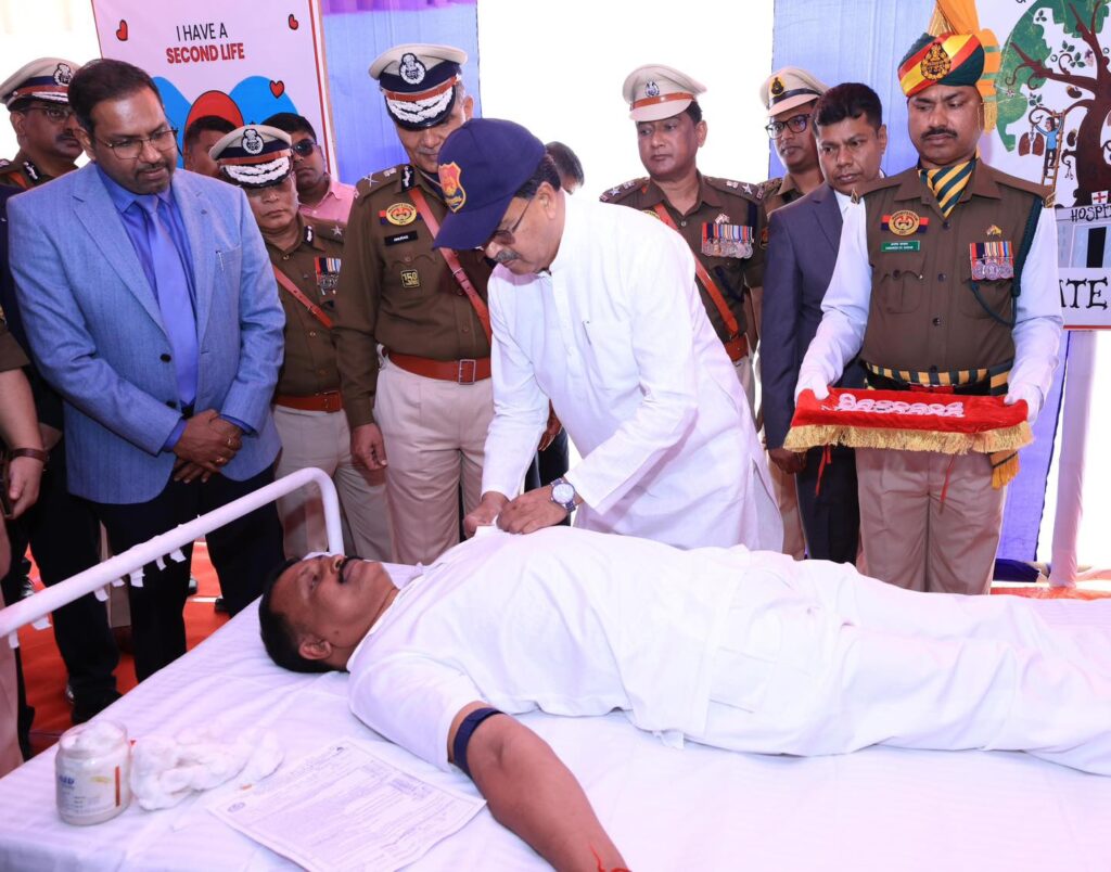 CM Applauds Humanitarian Spirit at Police Week Blood Camp