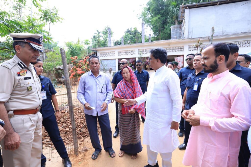 Strong action assured as Tripura CM visits violence-affected families