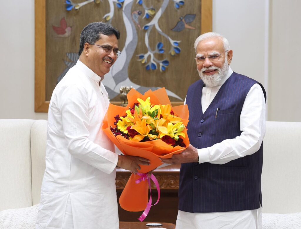 CM Saha Discusses AIIMS, Railways, Highways With PM Modi