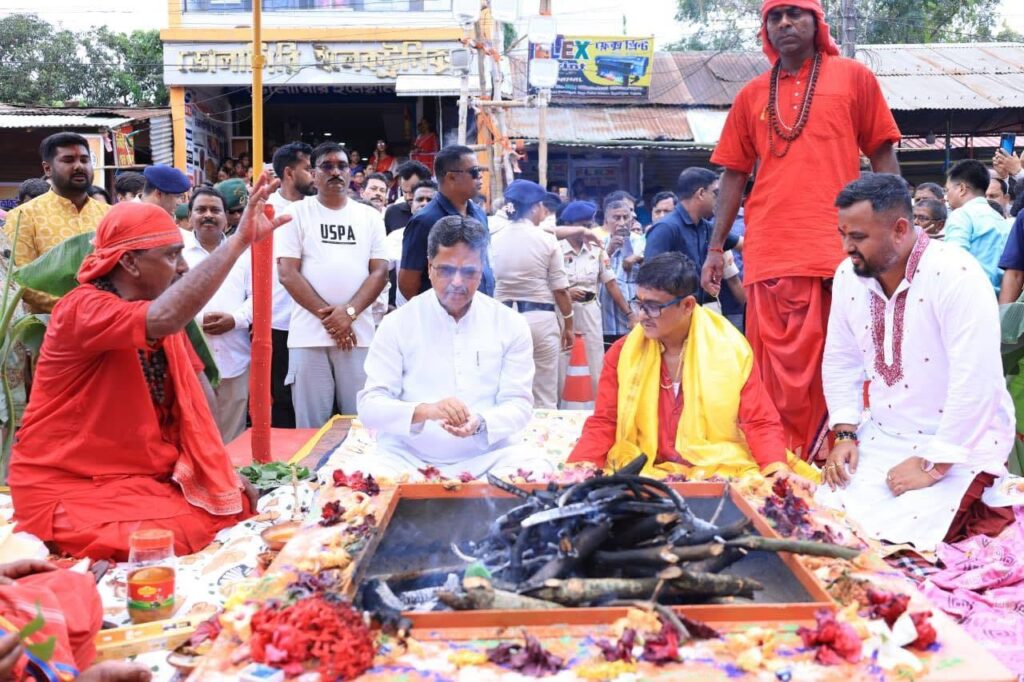 CM Highlights Faith and Spiritual Values at Temple