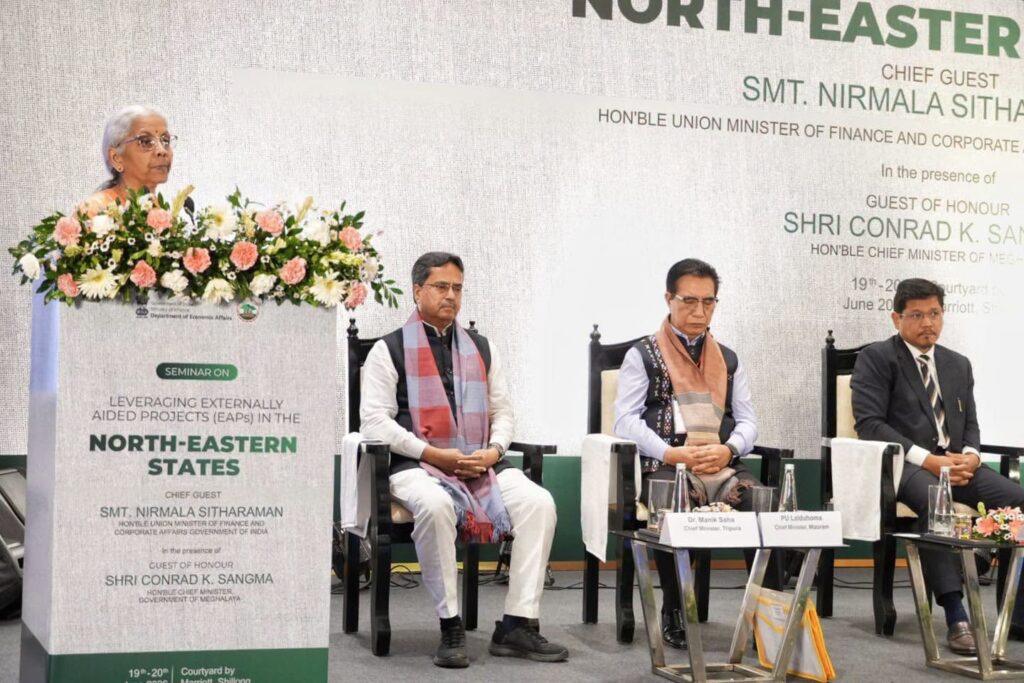 Nirmala Sitharaman Promotes Externally Aided Projects in Meghalaya