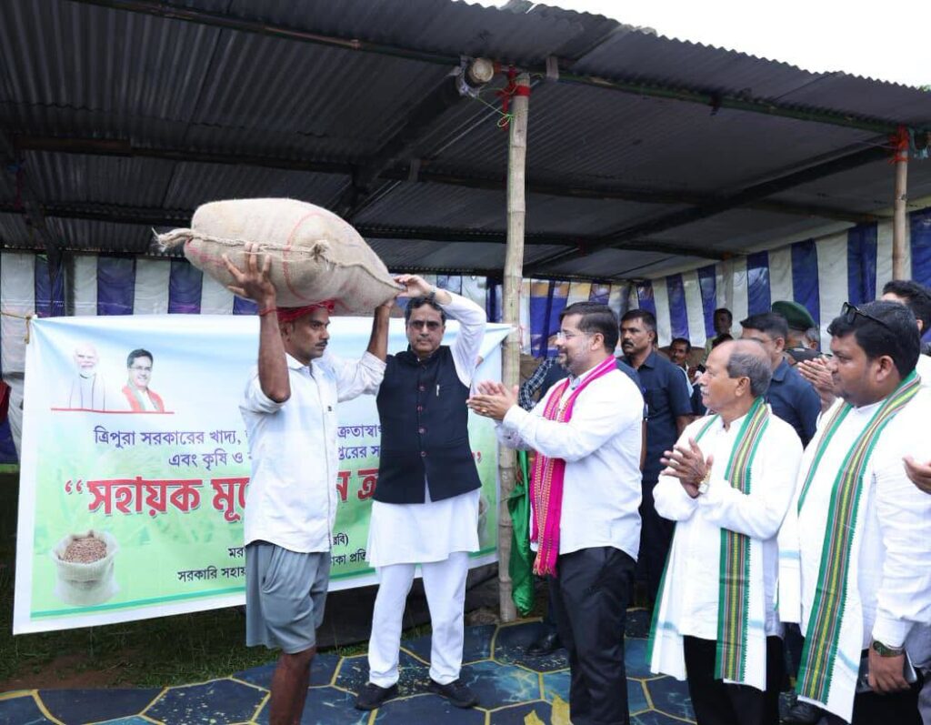 CM Saha inaugurates Rabi MSP paddy procurement in Gomati