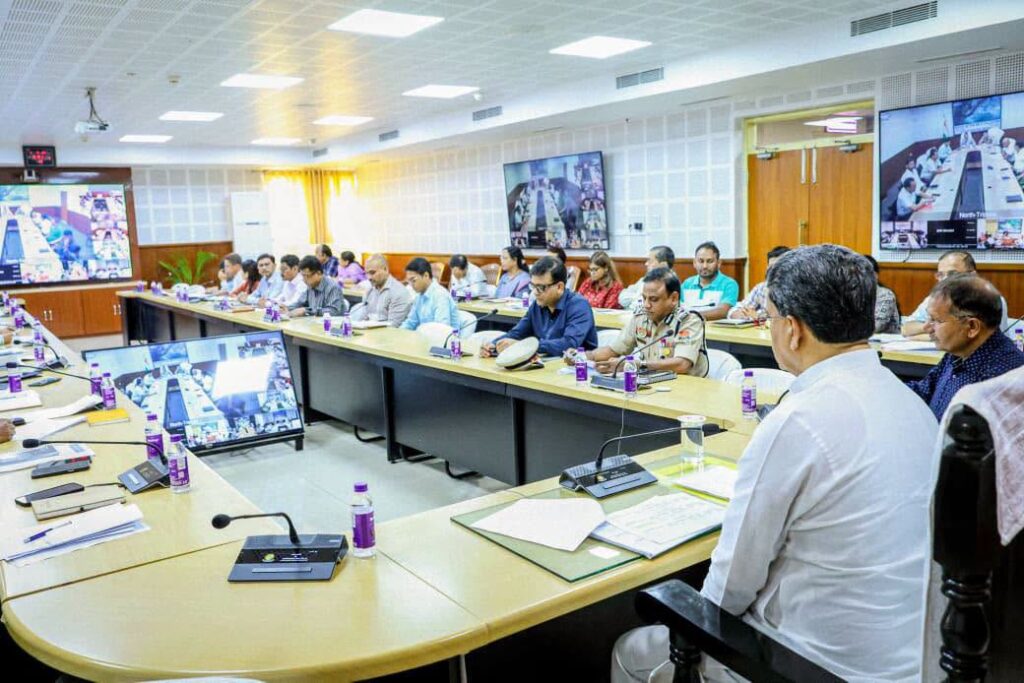 Task Monitoring System review boosts Tripura governance under CM Saha.