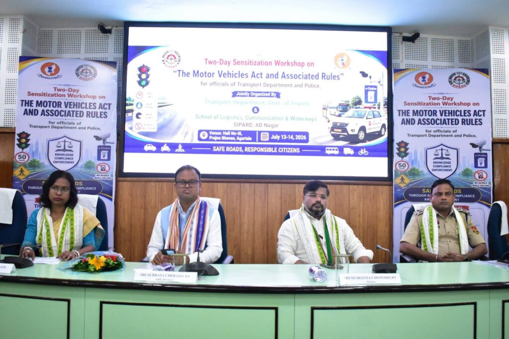 Tripura Transport Department reports revenue and safer roads