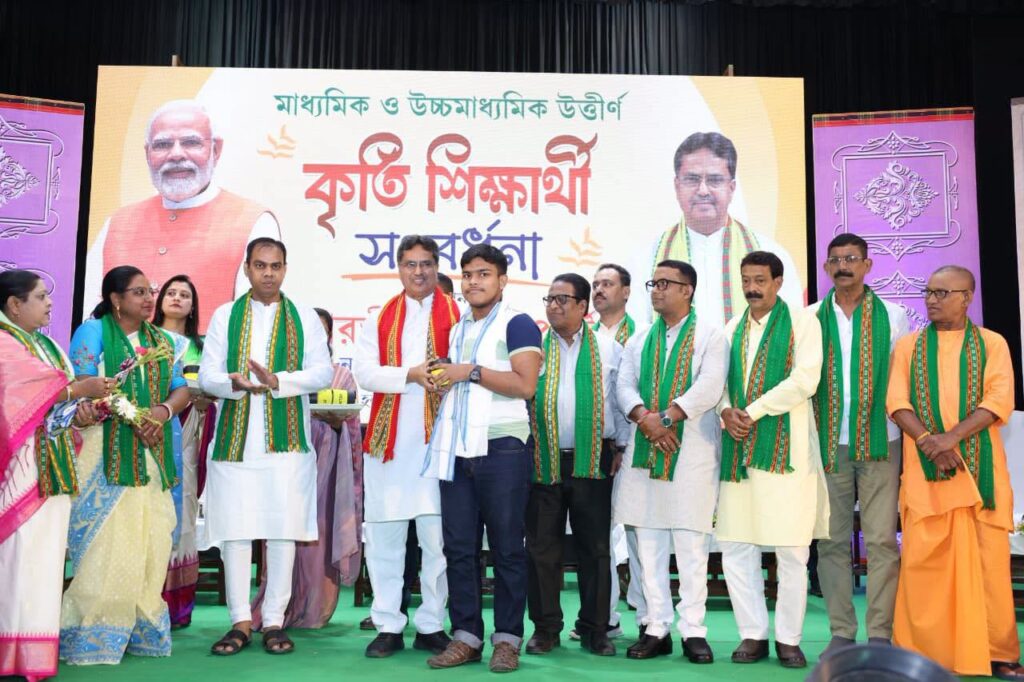 Meritorious Students Honoured by Tripura CM Dr. Manik Saha