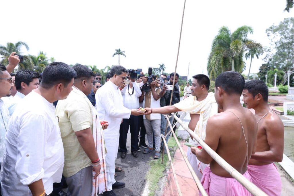 CM Manik Saha Participates in Traditional Ker Puja, Highlights Harmony and Spiritual Heritage of Tripura