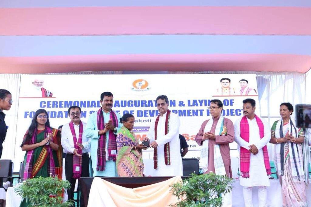Chief Minister highlights inclusive development while launching Unakoti projects
