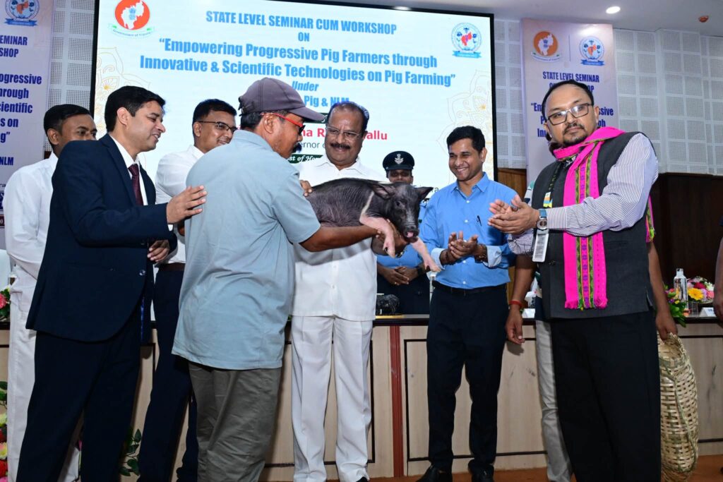 Progressive Pig Farmers Felicitated at State-Level Tripura Workshop