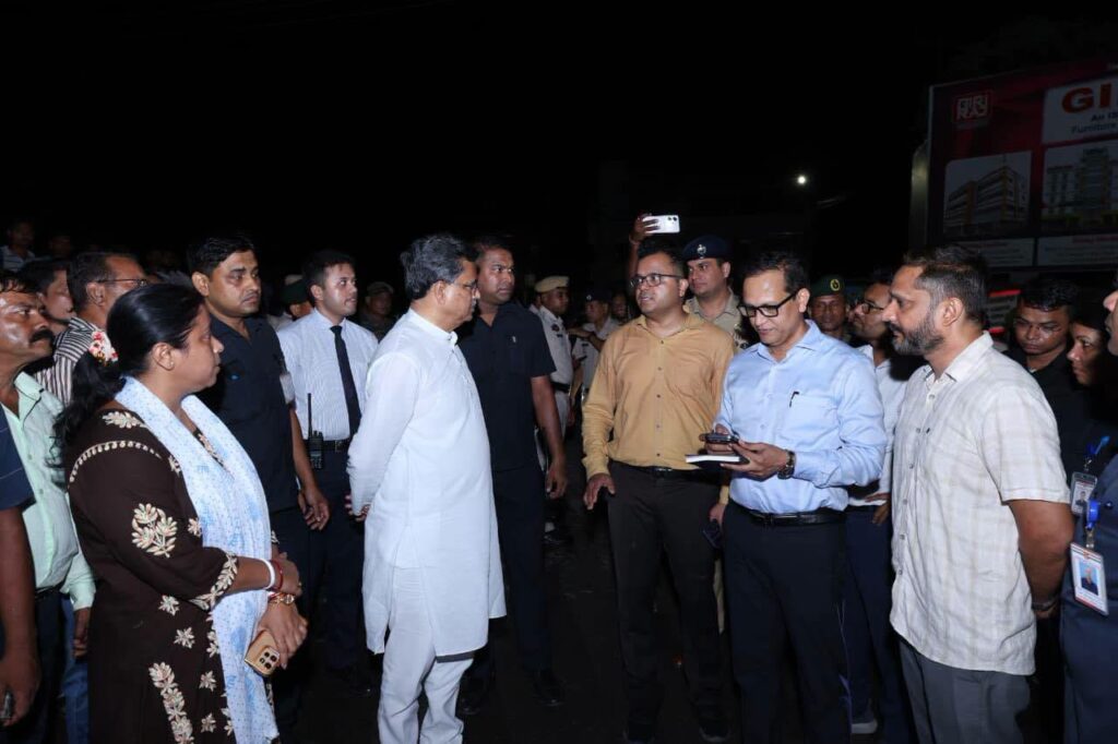 CM Saha visits flood-hit areas, assures affected families of support