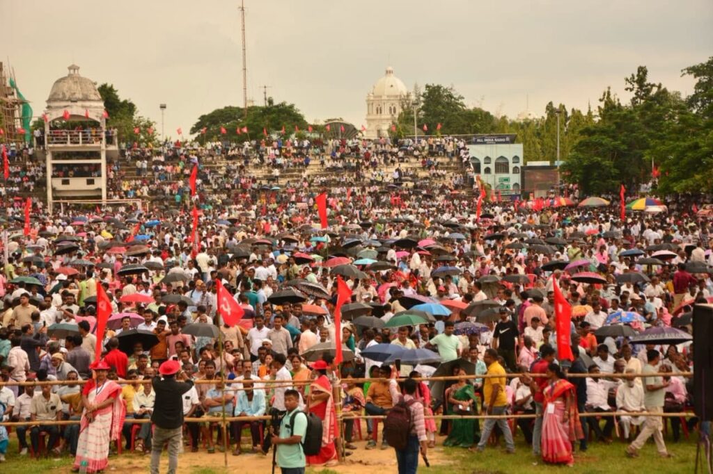 AIKS rally sees Chaudhury launch broadside against BJP government