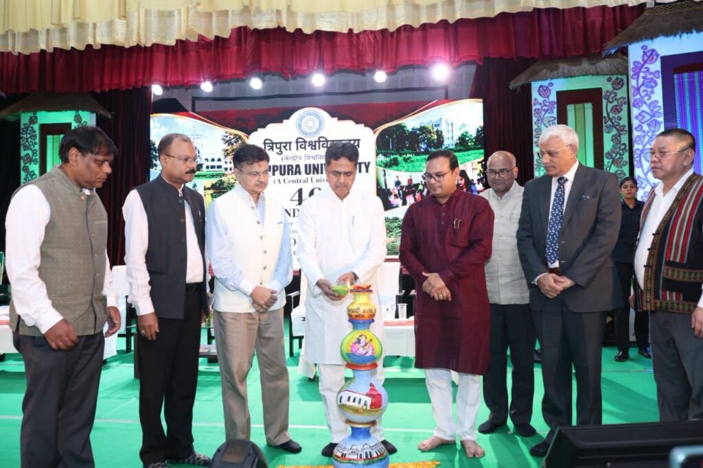 CM Manik Saha highlights education, research and innovation at Tripura University Foundation Day.