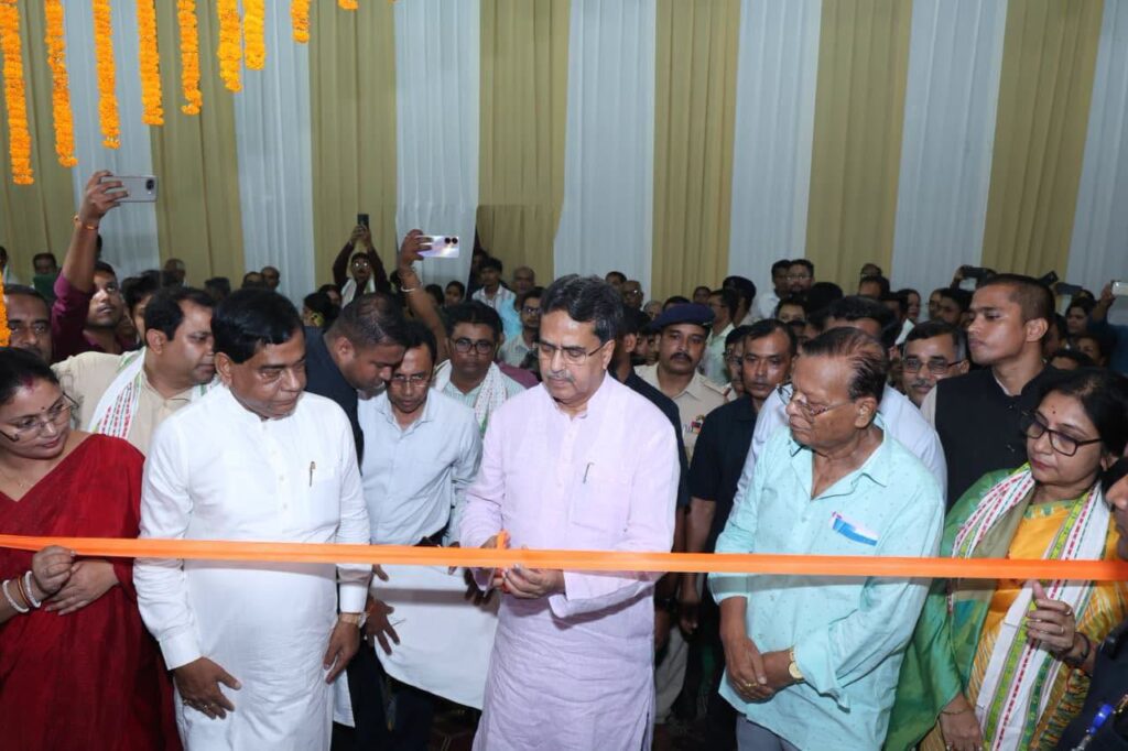 Manik Saha launches upgraded heritage pond facilities at Ujan Abhoynagar.