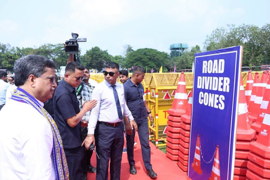 Road Safety Equipment Worth Rs 1.29 Crore Distributed in Agartala.