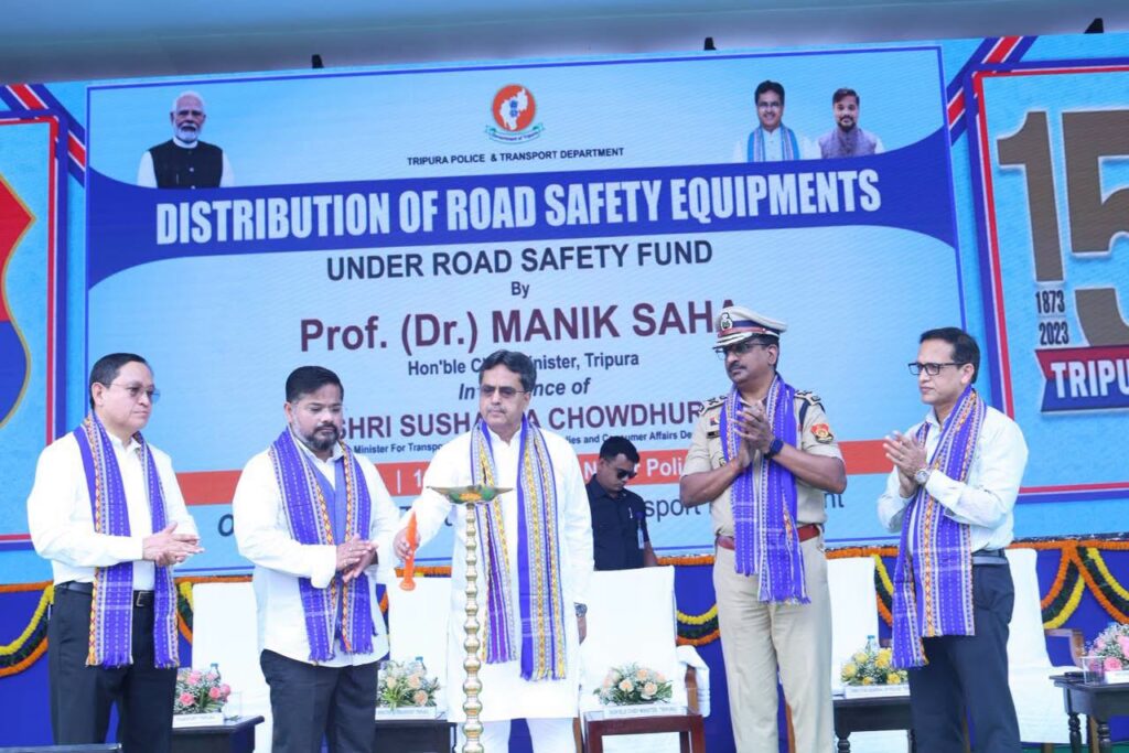 CM Manik Saha Calls for Stronger Traffic Management and Road Safety