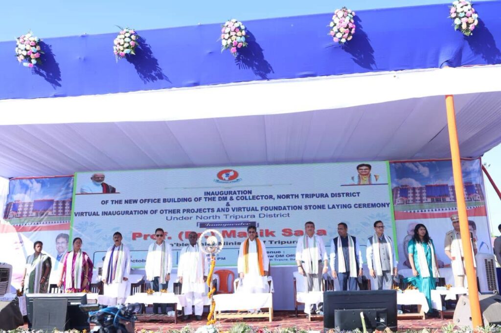 CM Manik Saha Highlights Viksit Bharat Vision at Dharmanagar Development Programme