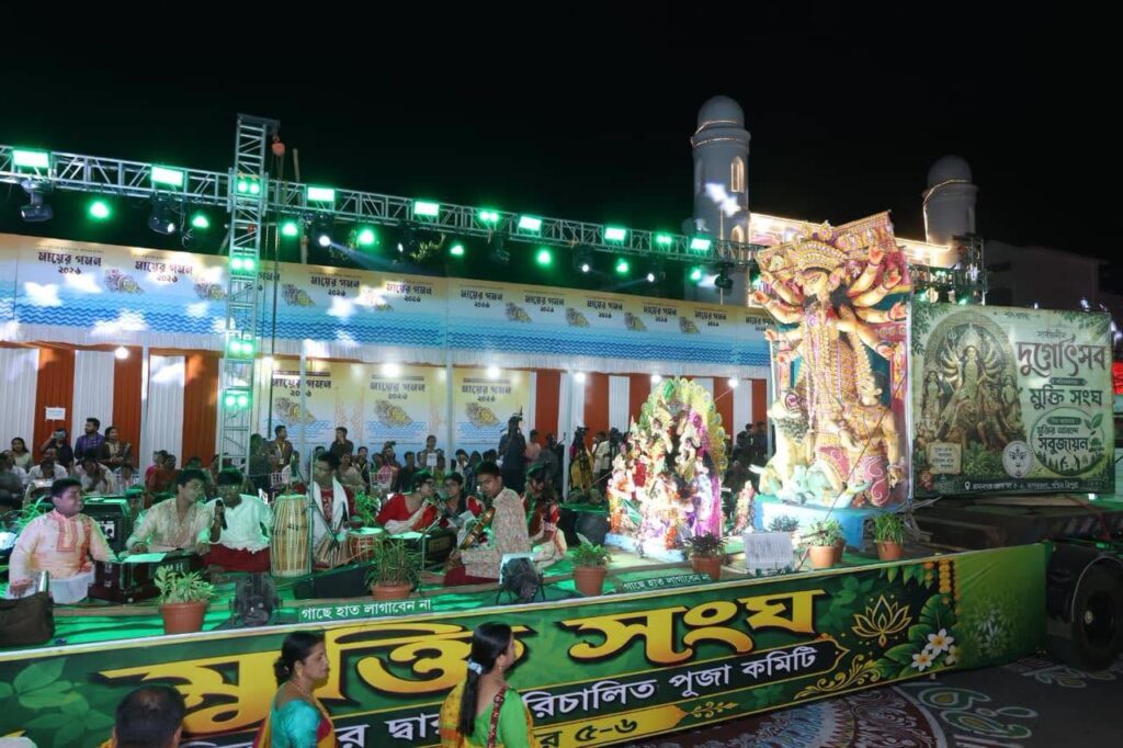 Agartala Celebrates Durga Puja Traditions Through Mayer Gaman 2026 Carnival.