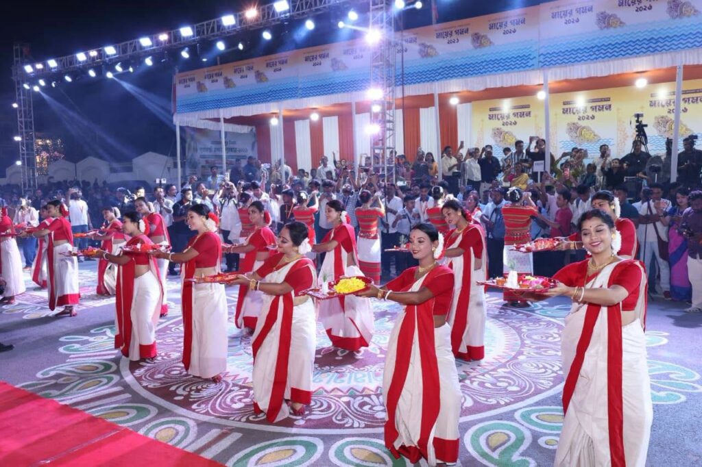 Agartala Celebrates Durga Puja Traditions Through Mayer Gaman 2026 Carnival.