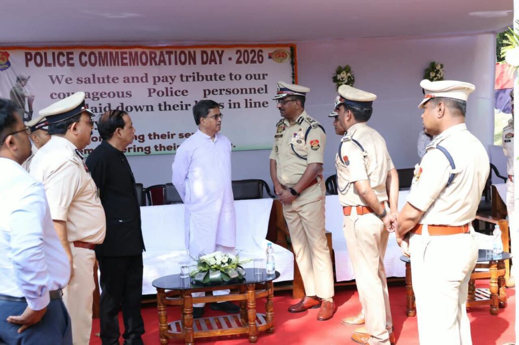 CM Manik Saha Honours Fallen Police Personnel at Agartala Ceremony.