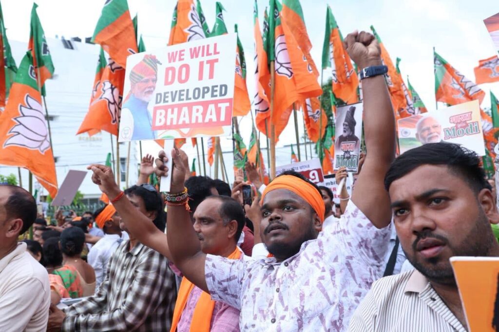 Agartala Witnesses Massive BJP Padyatra Promoting Democracy and Constitutional Values.