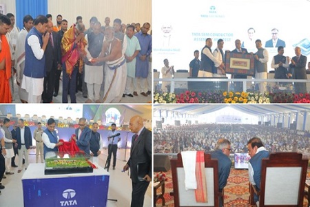 tata electronics holds groundbreaking ceremony for chip assembly and testing unit in assam