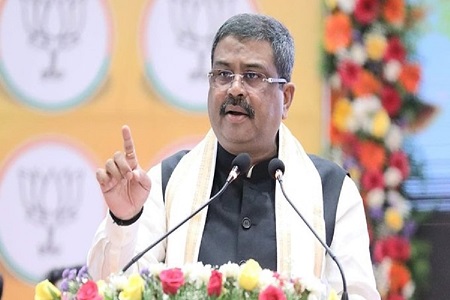 education minister dharmendra pradhan addresses workshop on institutional development plan in new delhi