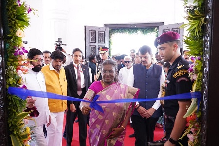 president droupadi murmu inaugurates vishwashanti buddha vihara in maharashtra