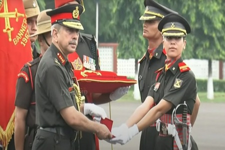 258 officer cadets 39 women officer cadets commissioned into various arms and services of indian army