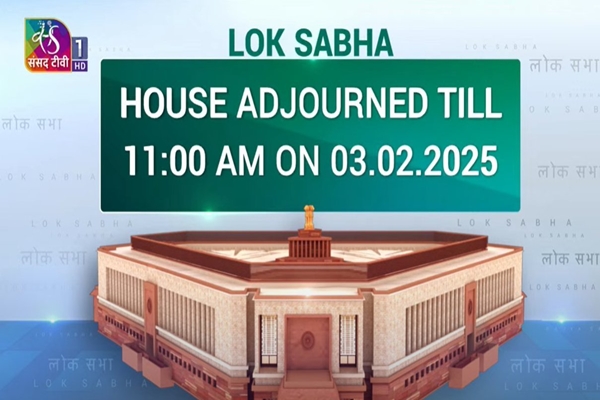 lok sabha adjourned for day after union budget presentation