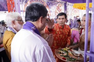 CM Manik Saha  worshipping 14 deities in unity