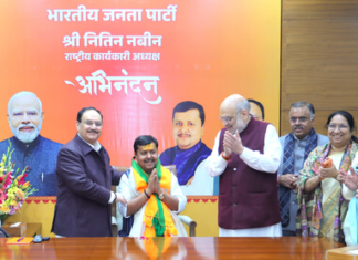 Nitin Nabin Assumes Charge as BJP National Working President in Delhi Nitin Nabin Assumes Charge as BJP National Working President in Delhi