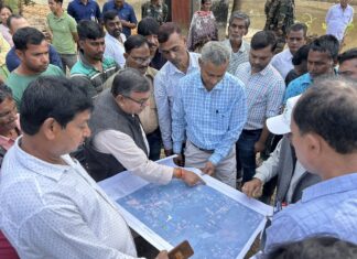 Agriculture Minister reviews Eco-Friendly Beautification Plan at Tarasundari Agriculture Minister reviews Eco-Friendly Beautification Plan at Tarasundari