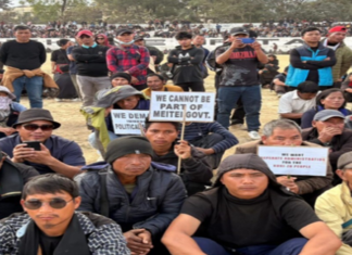 Thousands of Kuki-Zo Tribals Protest for Union Territory in Manipur Thousands of Kuki-Zo Tribals Protest for Union Territory in Manipur