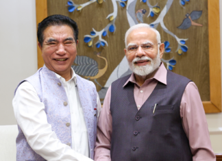 PM Modi sends warm Birthday Wishes to Lalduhoma PM Modi sends warm Birthday Wishes to Lalduhoma