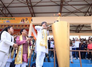 Tripura CM Manik Saha Launches Historic State Games 2026 Tripura CM Manik Saha Launches Historic State Games 2026