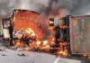 Deadly Andhra Bus Crash Kills 14 in Fiery Collision Deadly Andhra Bus Crash Kills 14 in Fiery Collision